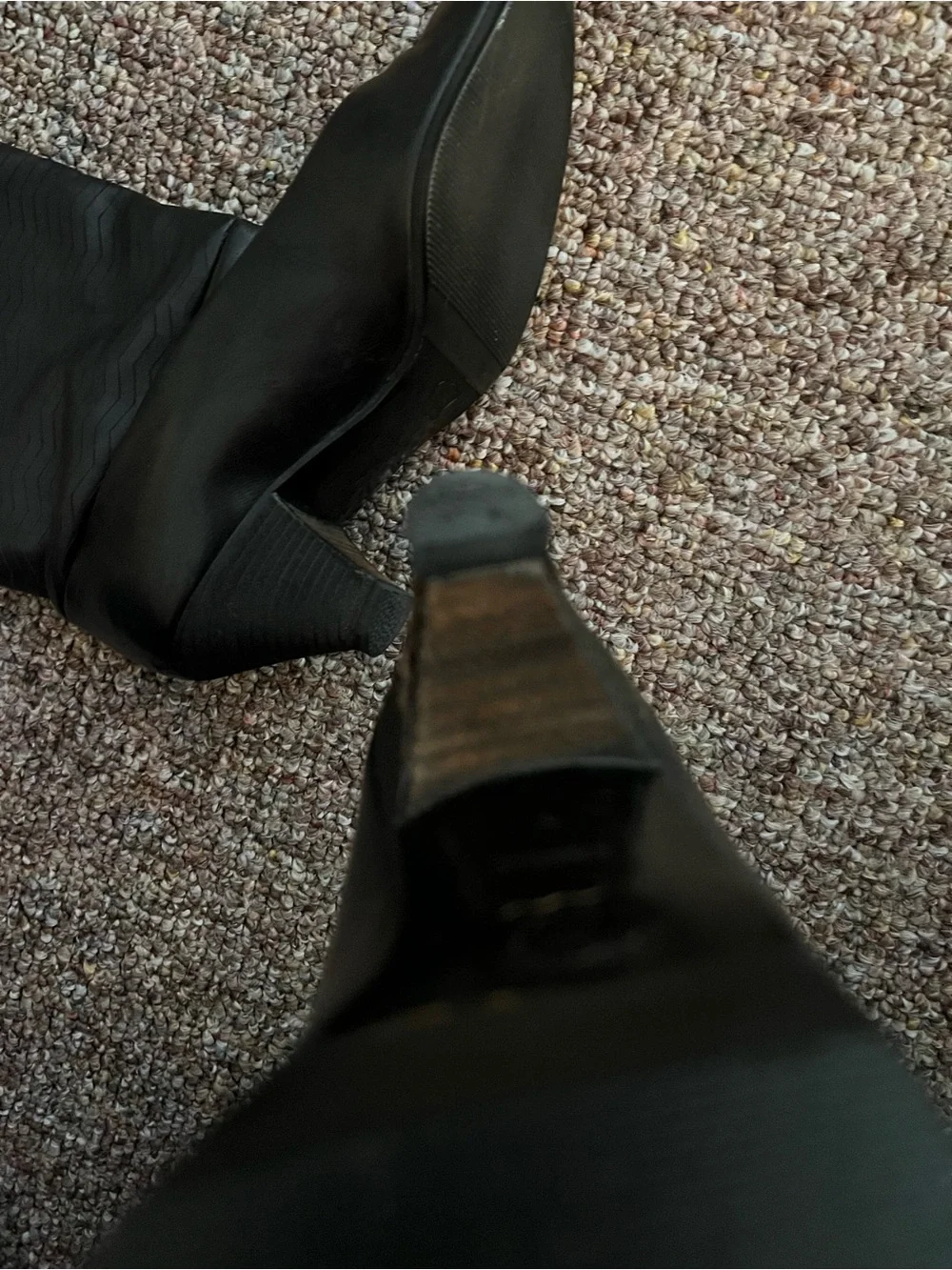 Vintage Xavier Danaud Paris black leather boots